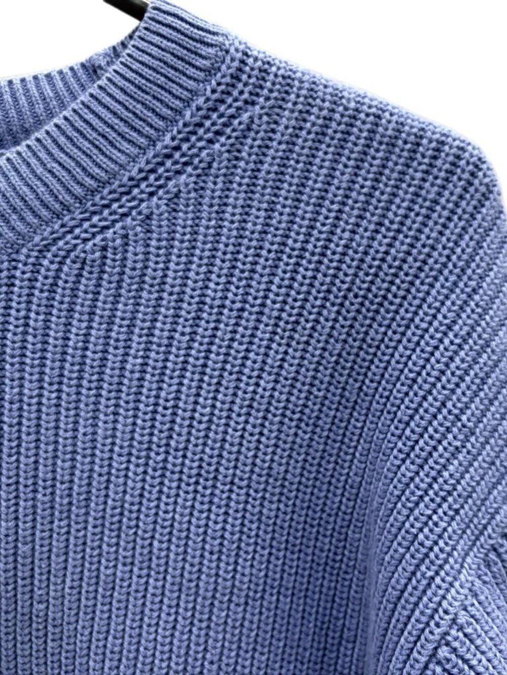 Gap Textured Stitch Crewneck Pullover Sweater Blue Size S - Picture 3 of 9